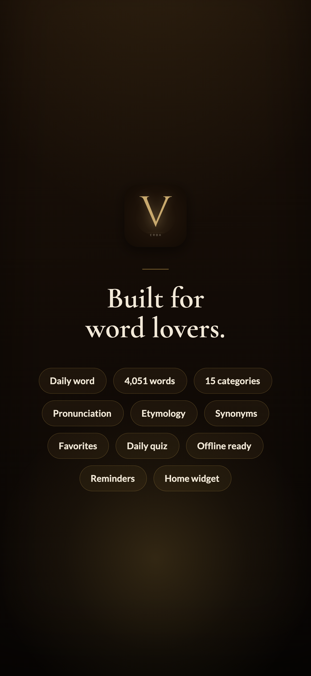 Verba — settings and more